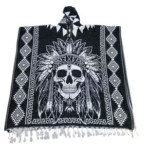Axolote And Aztec Calander Poncho